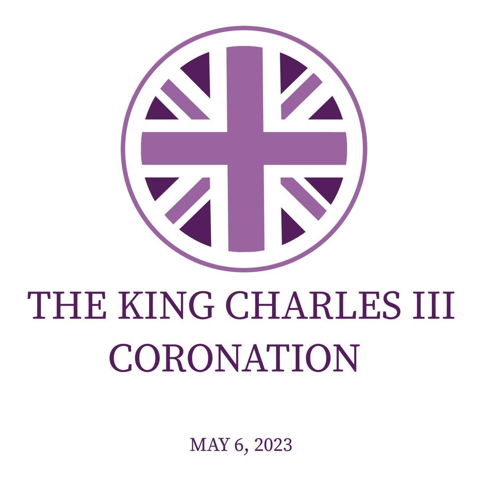 The King coronation. May 6,2023. Coronation concept.Vector banner illustration vector