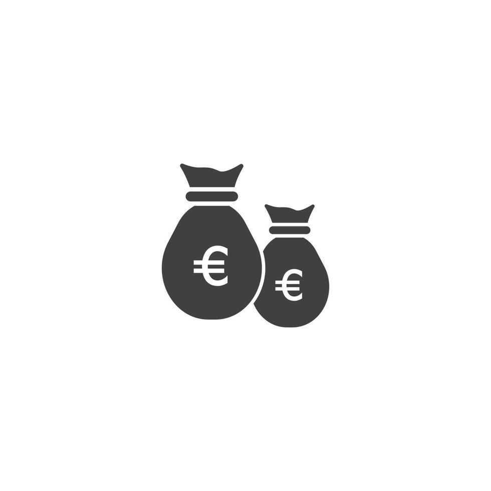 vector de plantilla de icono de bolsa de dinero