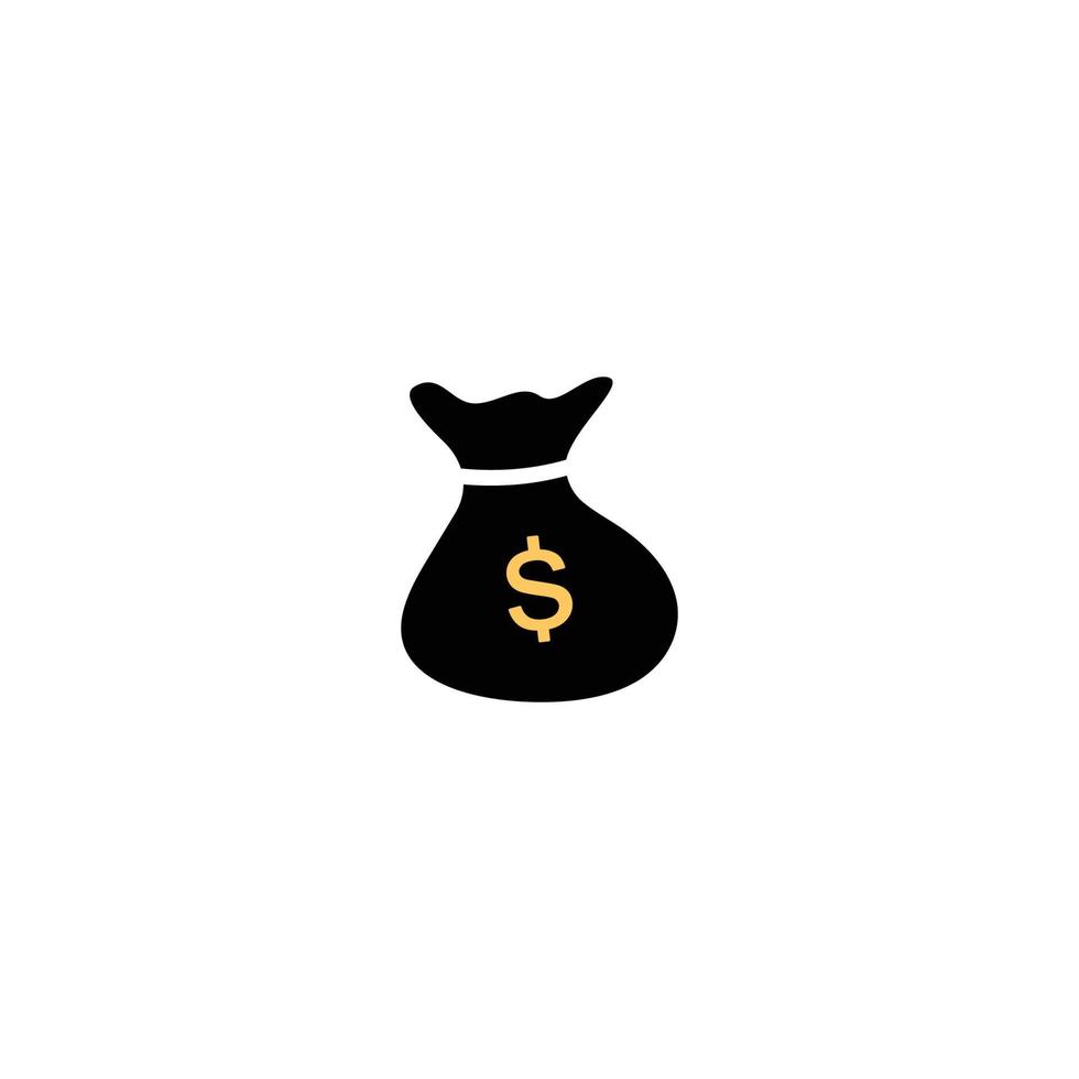 Money Bag icon Template vector