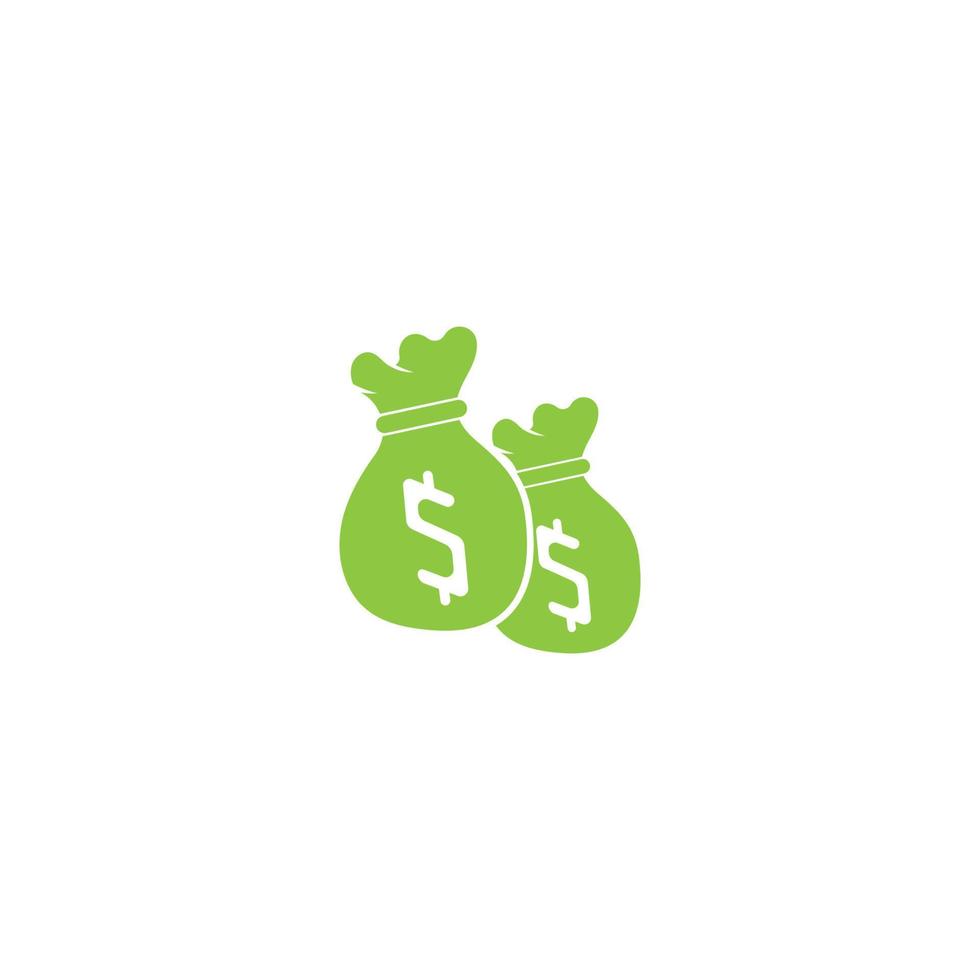 Money Bag icon Template vector