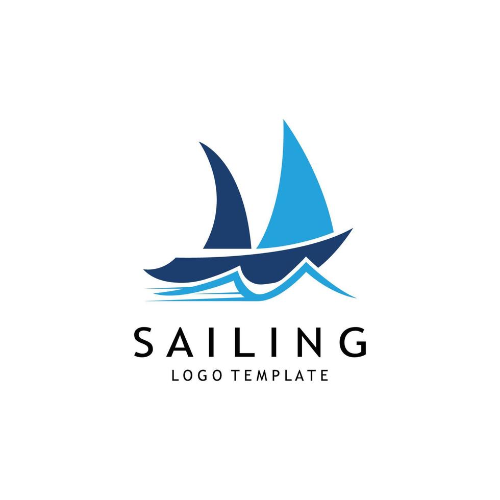 sailboat illustration design vector template