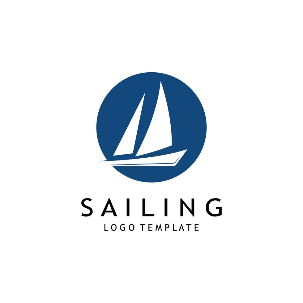 sailboat illustration design vector template