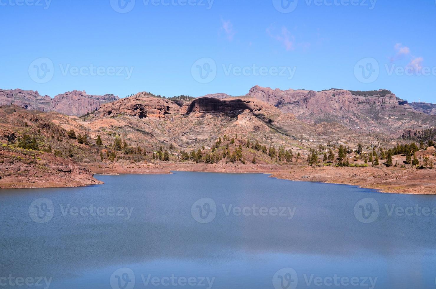 Scenic mountain landscape photo