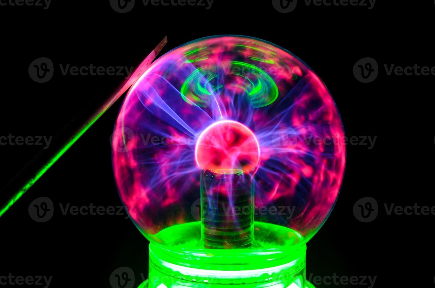 Colorful plasma ball photo