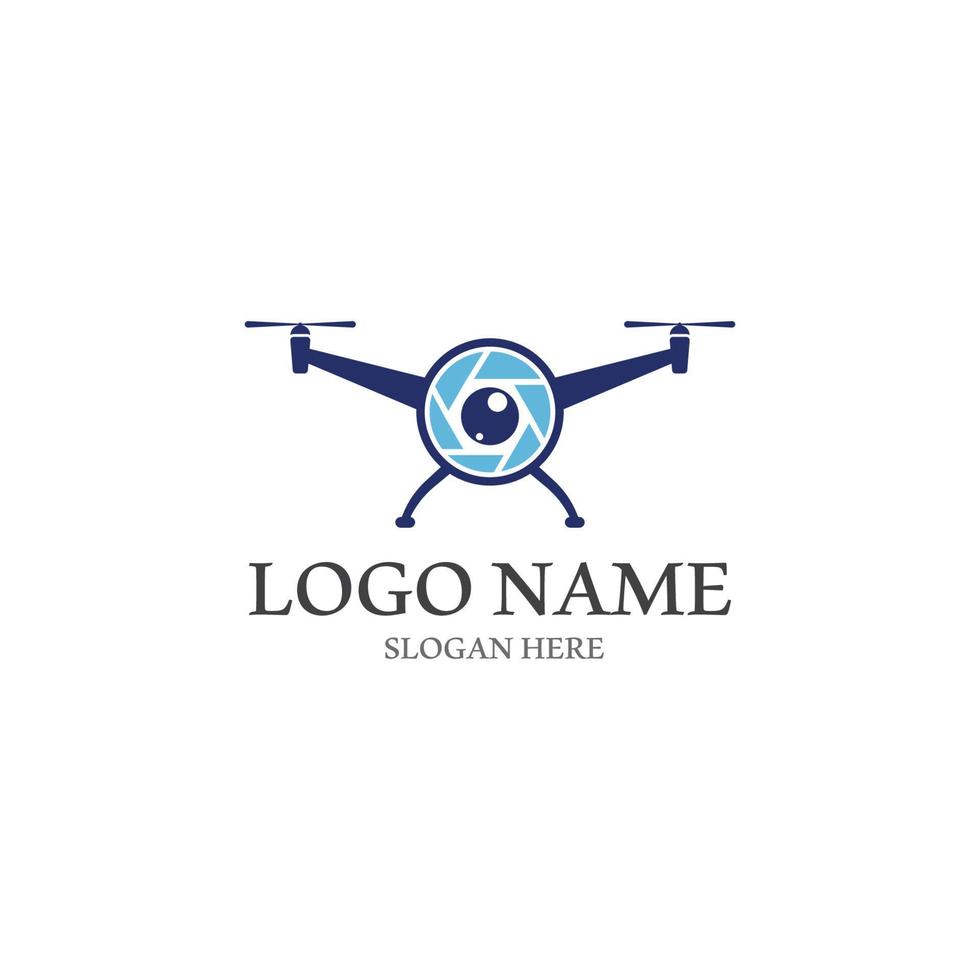 icono de vector de logotipo de dron