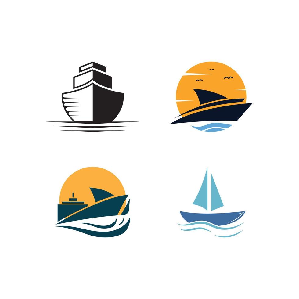 Cruise ship vector icon illustration design