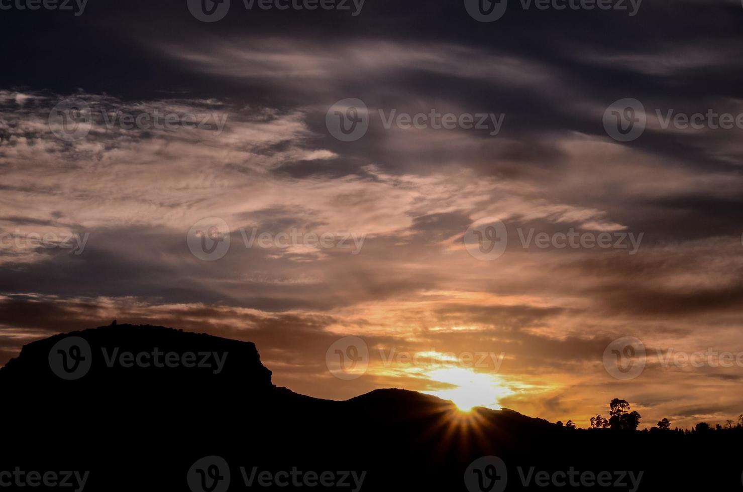 Scenic mountain landscape photo