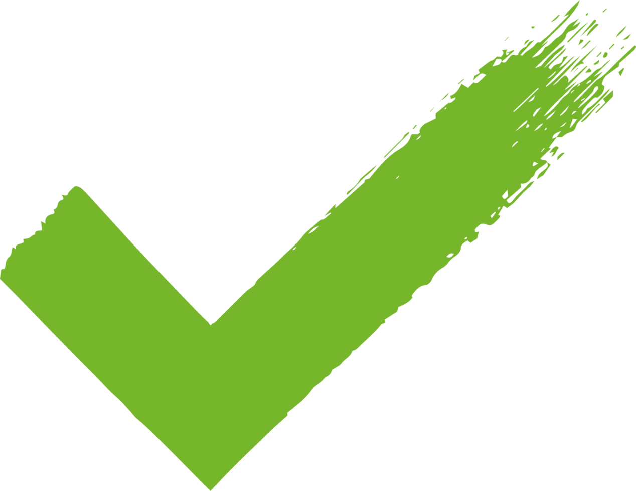 Grunge style check mark png
