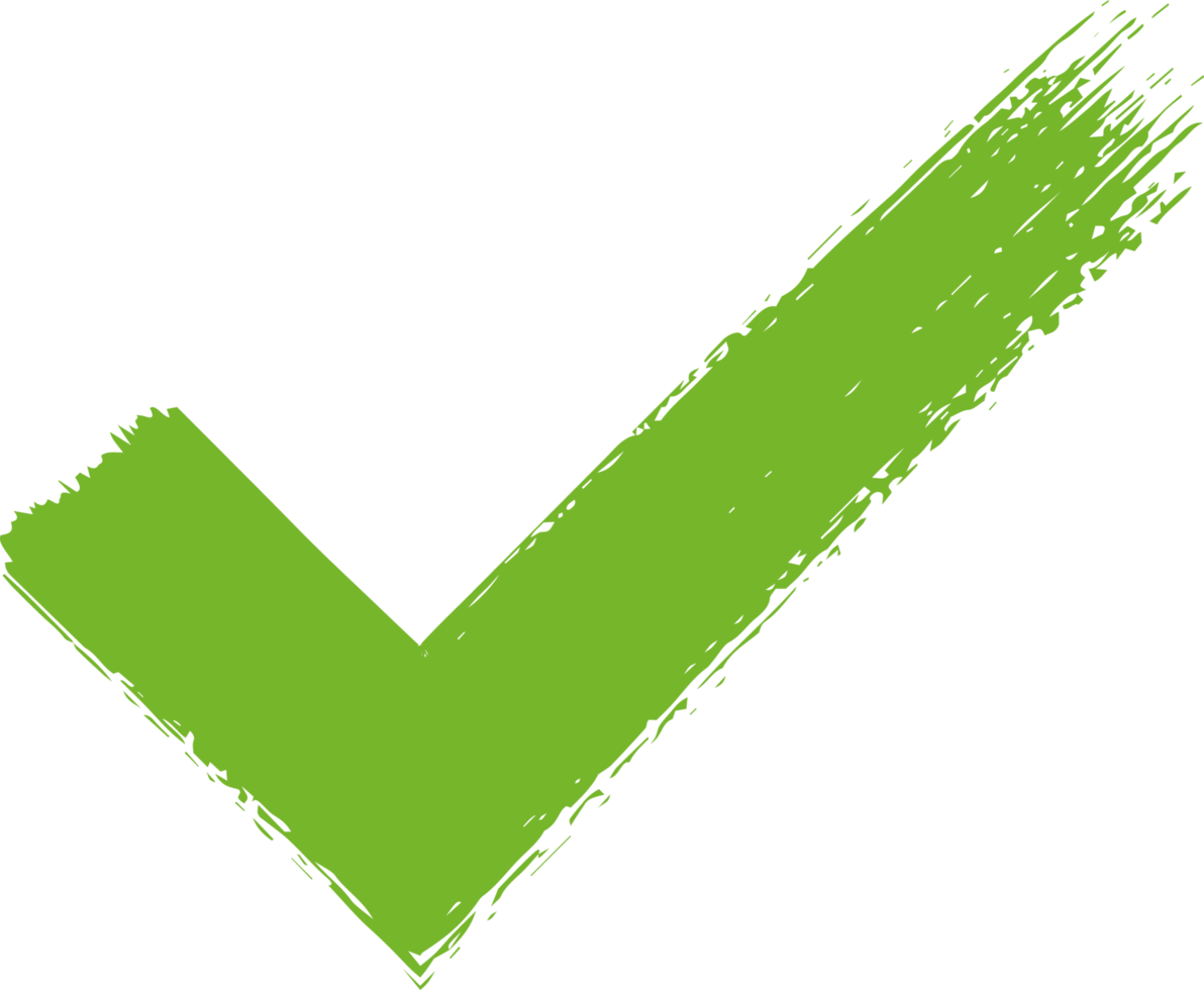 Grunge style check mark png