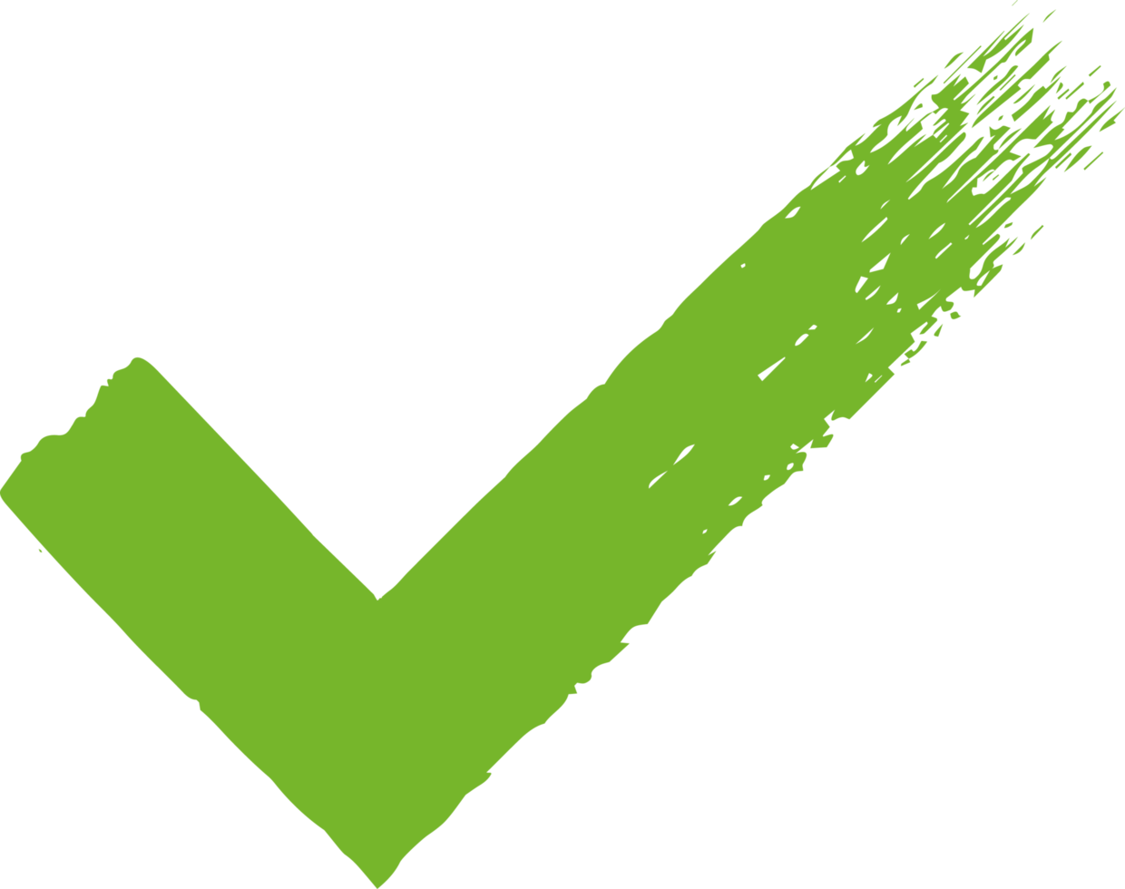 Grunge style check mark png
