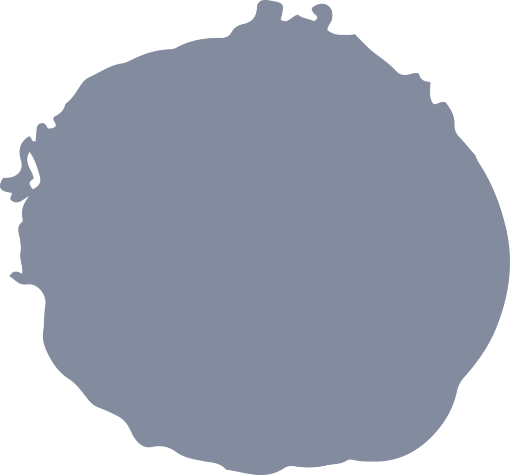 Hand drawn colored blot png