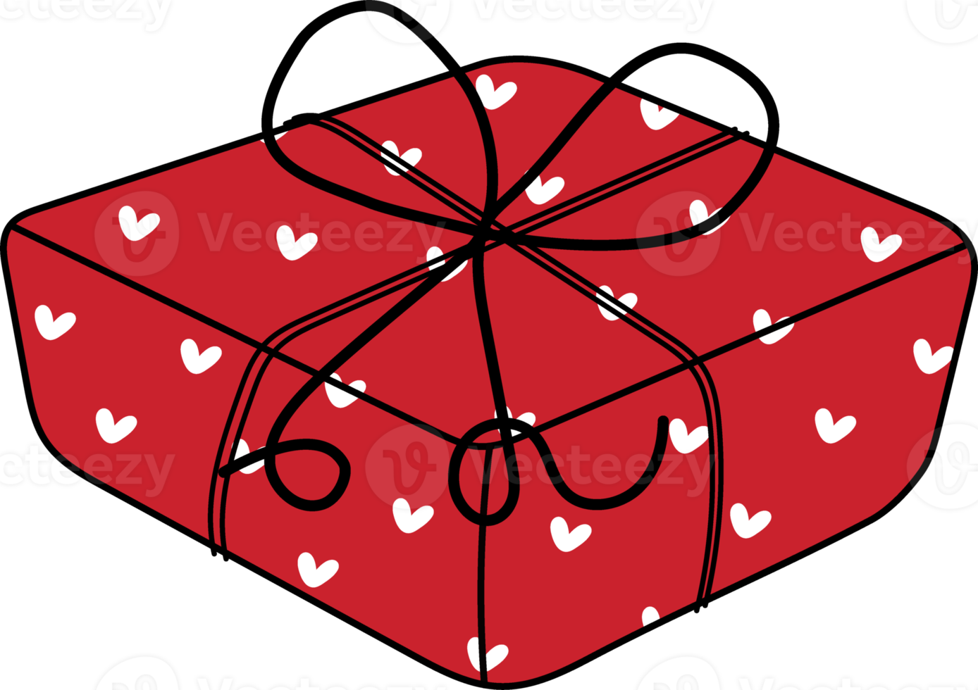 Cute Valentine love cartoon doodle decorative accessory element png