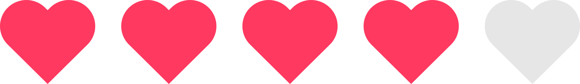 Heart rating review icon png