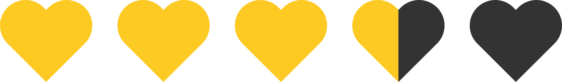 Heart rating review icon png