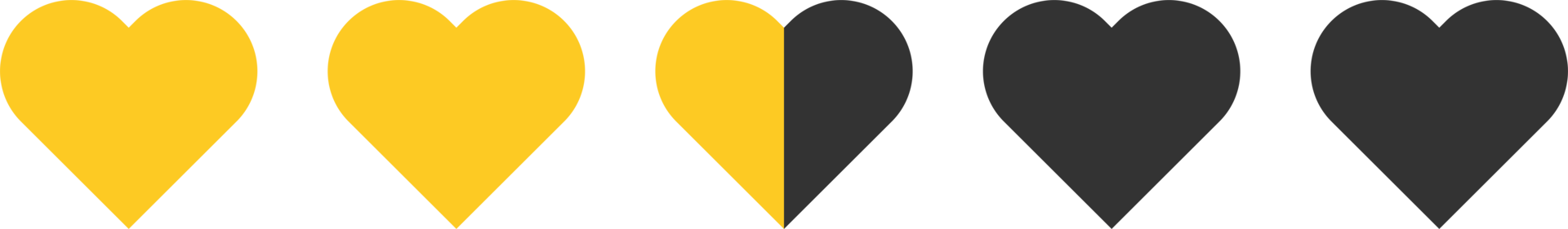 Heart rating review icon png