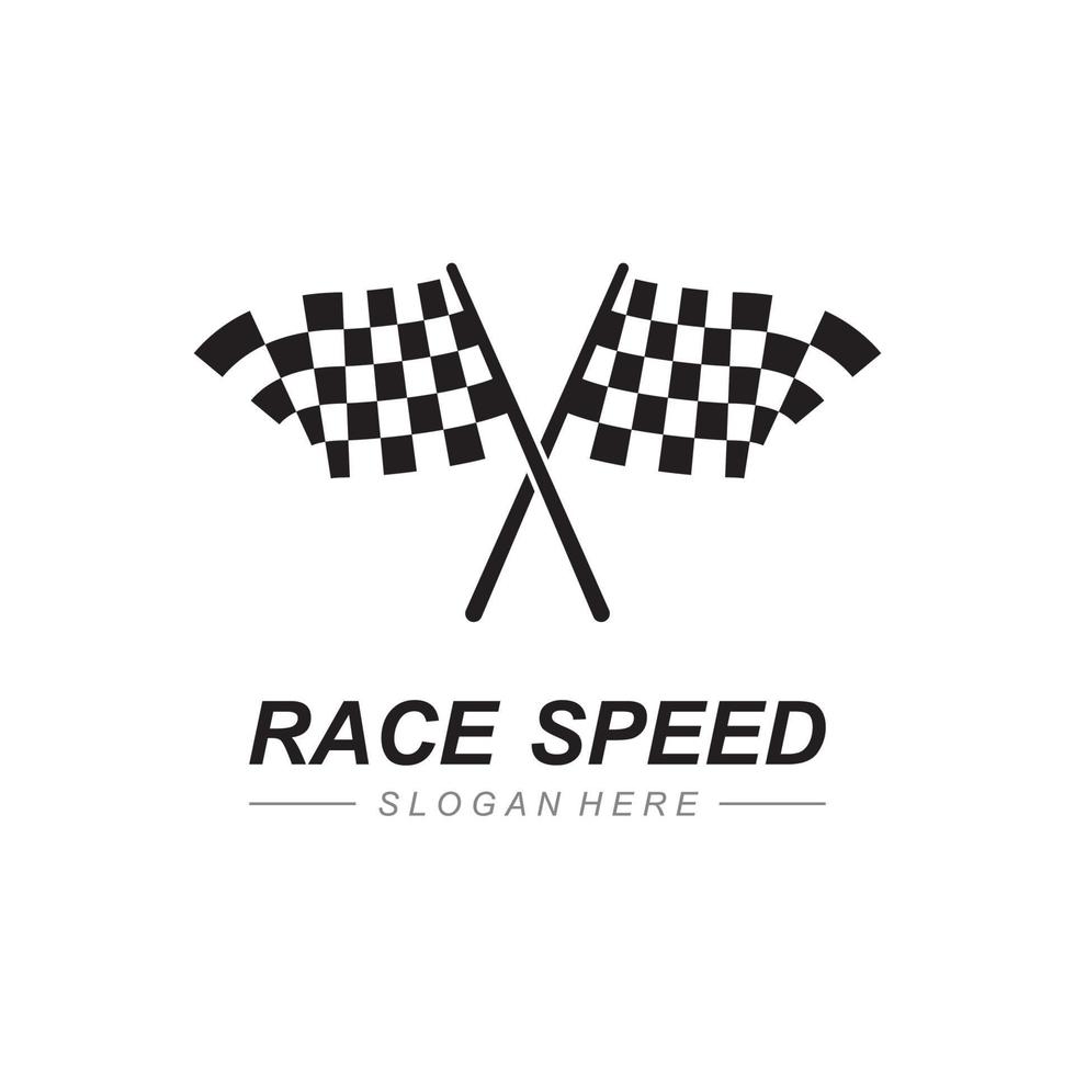 Race flag icon design vector