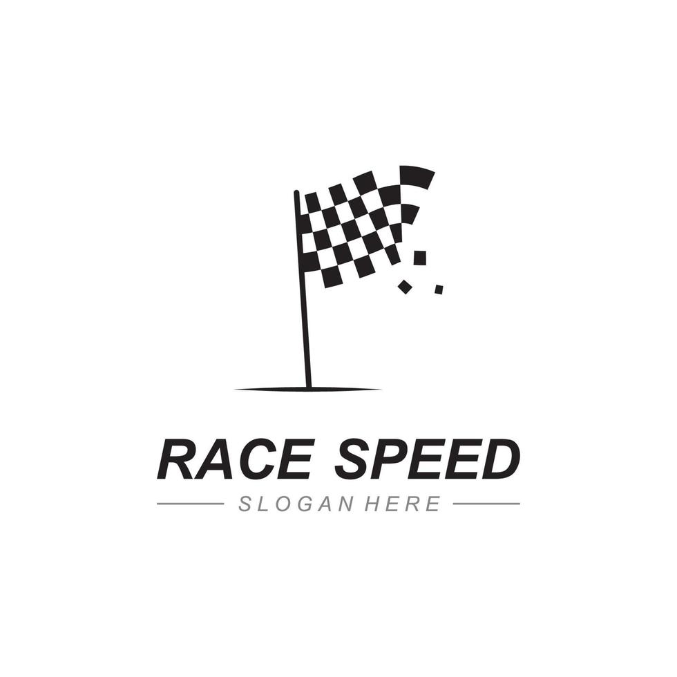 Race flag icon design vector