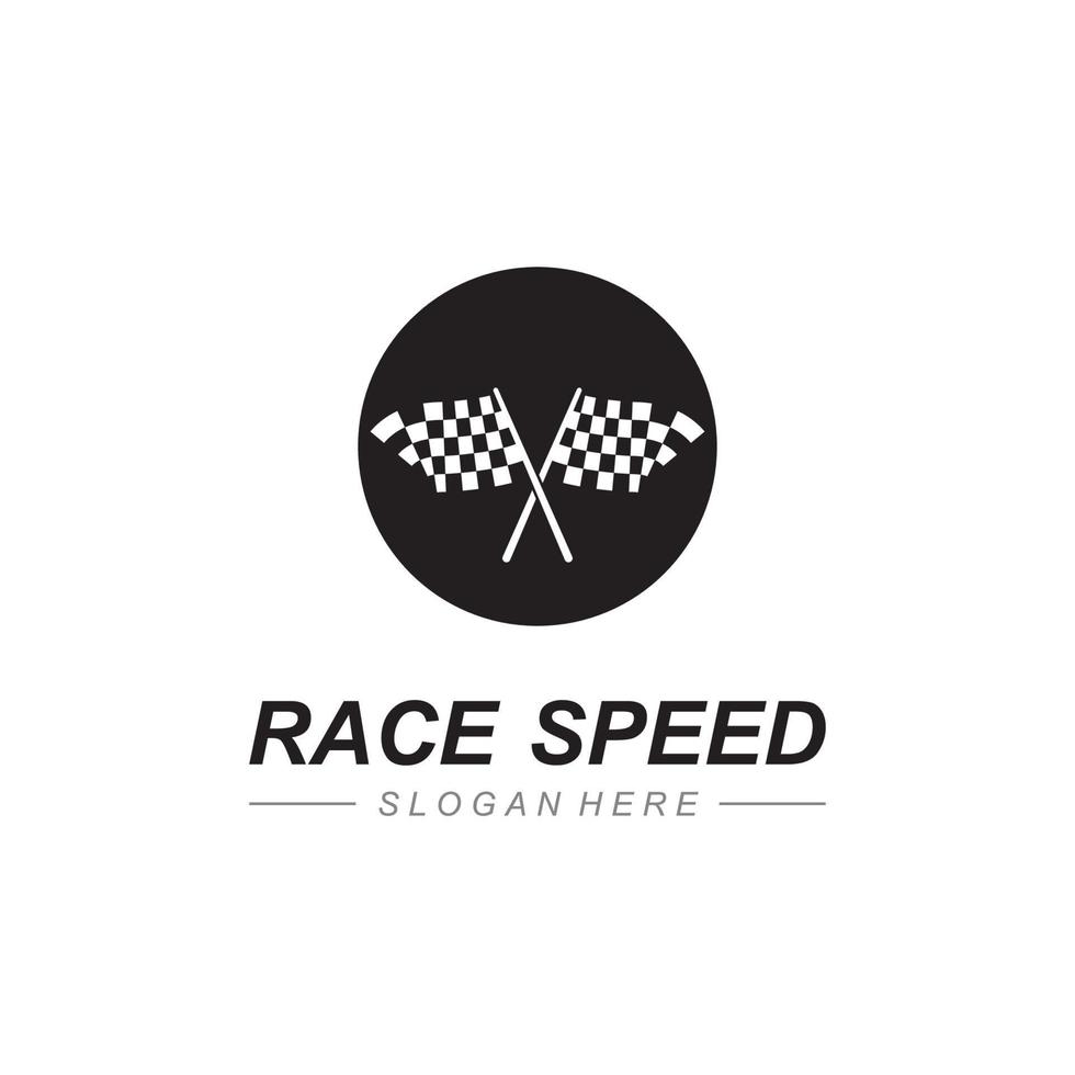 Race flag icon design vector