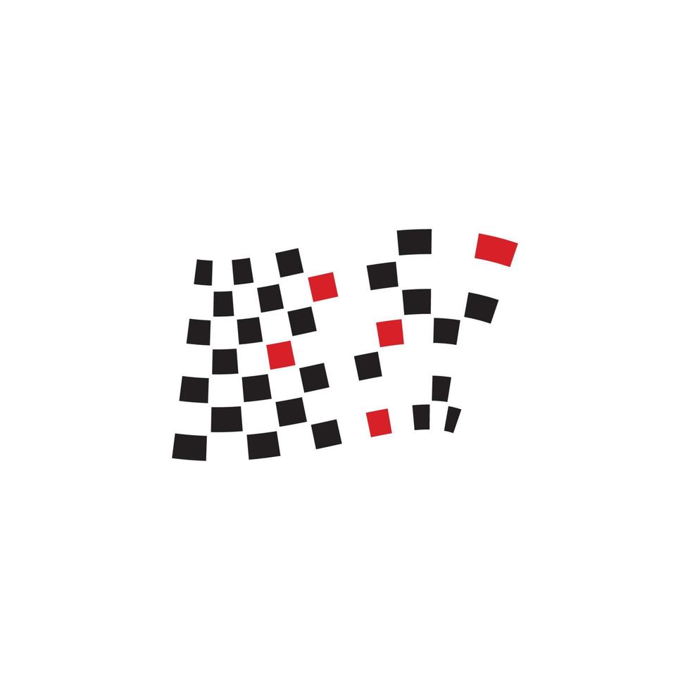 Race flag icon design vector