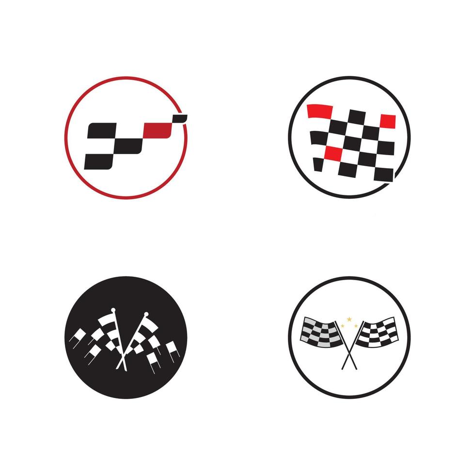 Race flag icon design vector