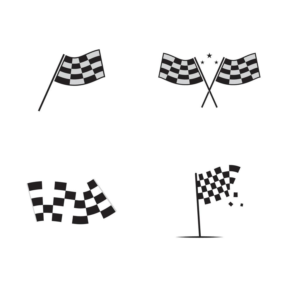 Race flag icon design vector