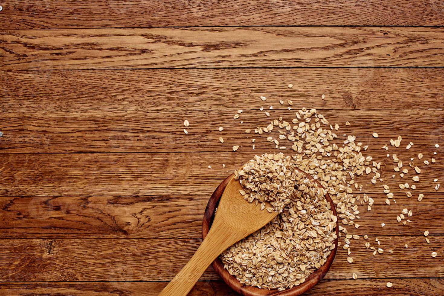 wooden table kitchen products wood background photo