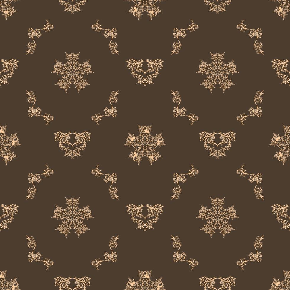 Vector damask seamless pattern background, elegant luxury texture for wallpapers.