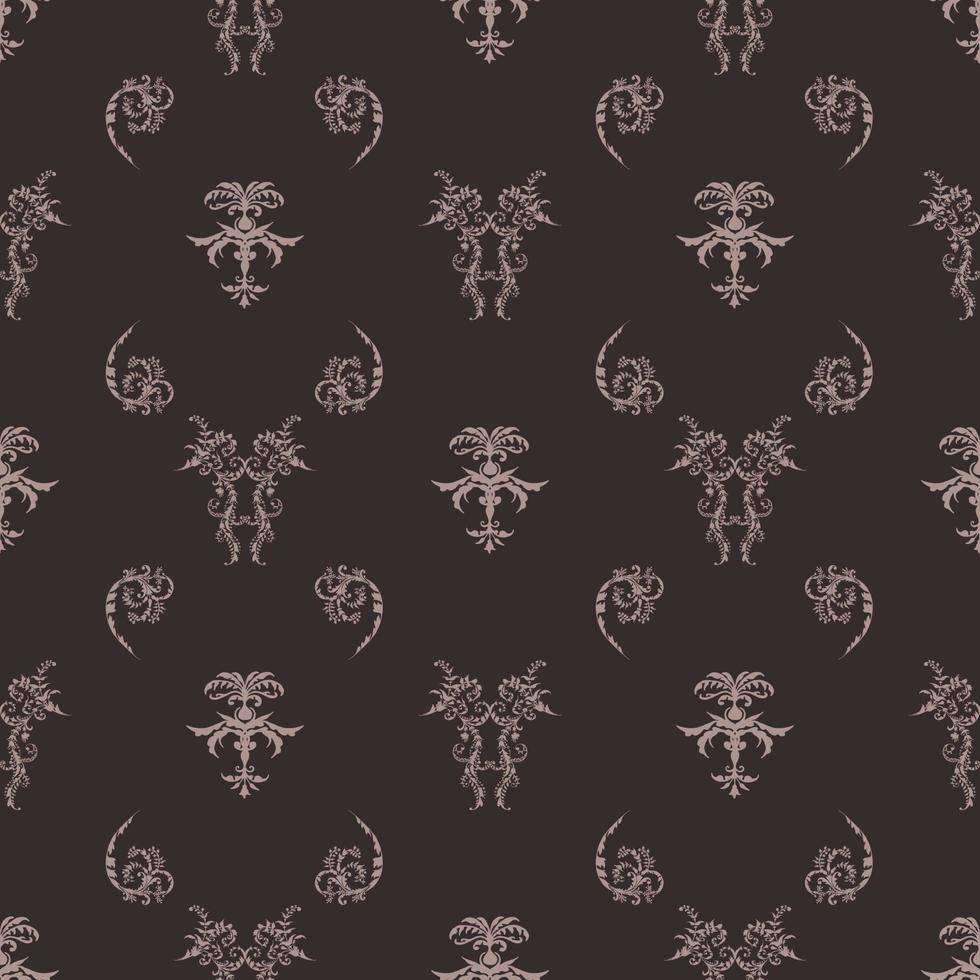 Damask classic seamless patterns vector