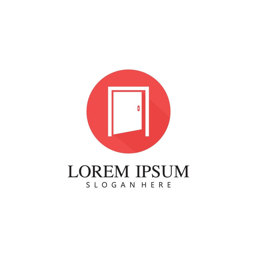 Open door logo concept vector