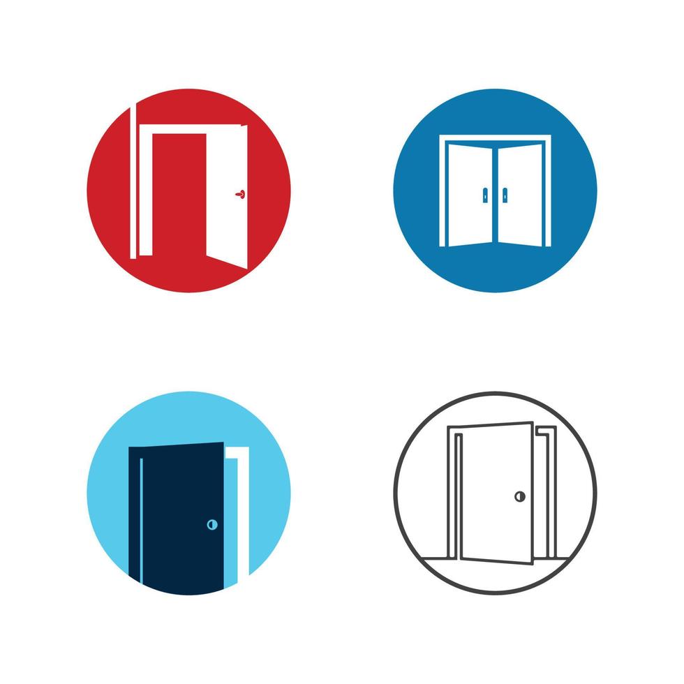 Open door logo concept vector