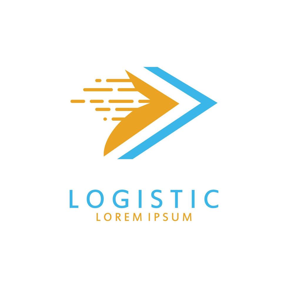 logístico logo para negocio y compañía. vector modelo diseño para entrega servicio.