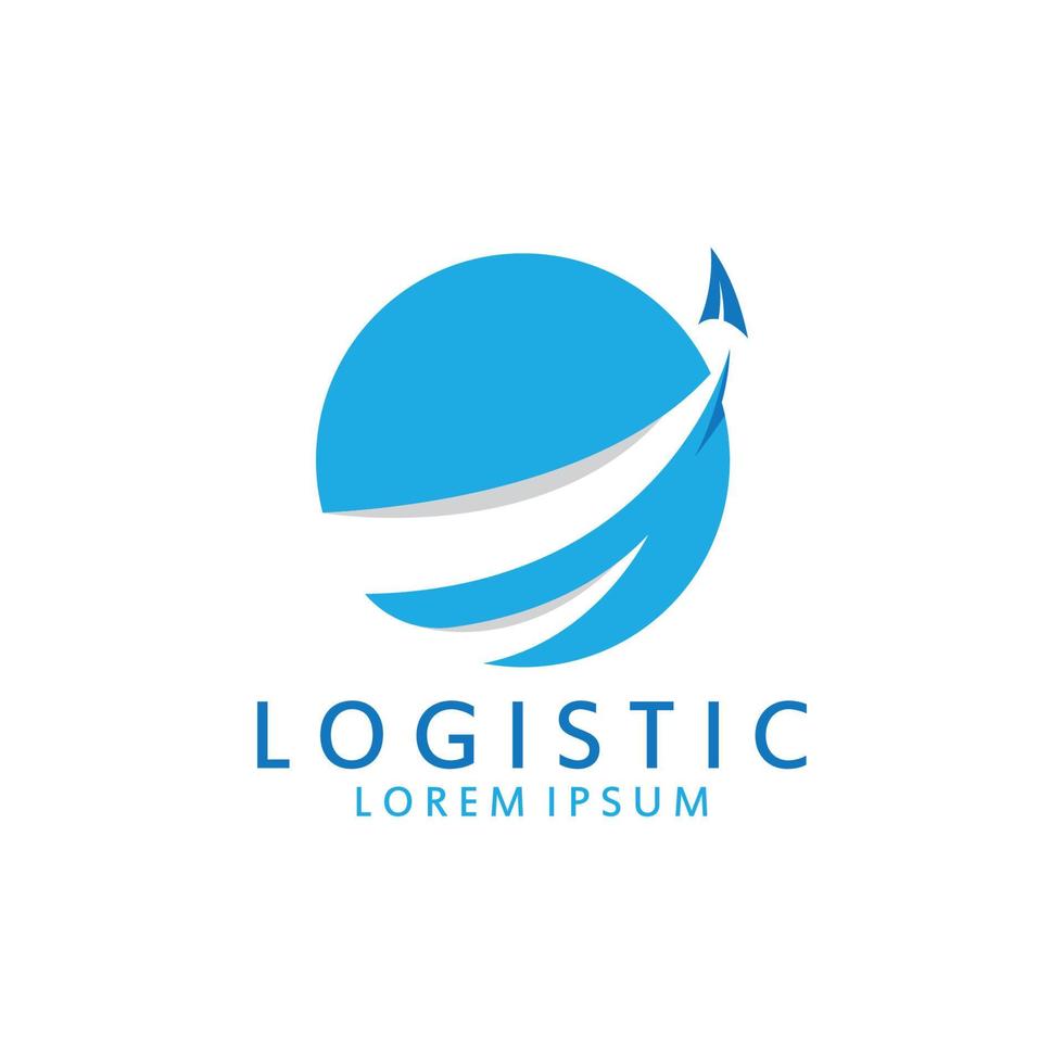 logístico logo para negocio y compañía. vector modelo diseño para entrega servicio.