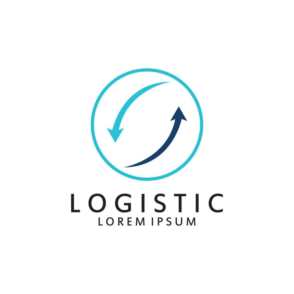 logístico logo para negocio y compañía. vector modelo diseño para entrega servicio.