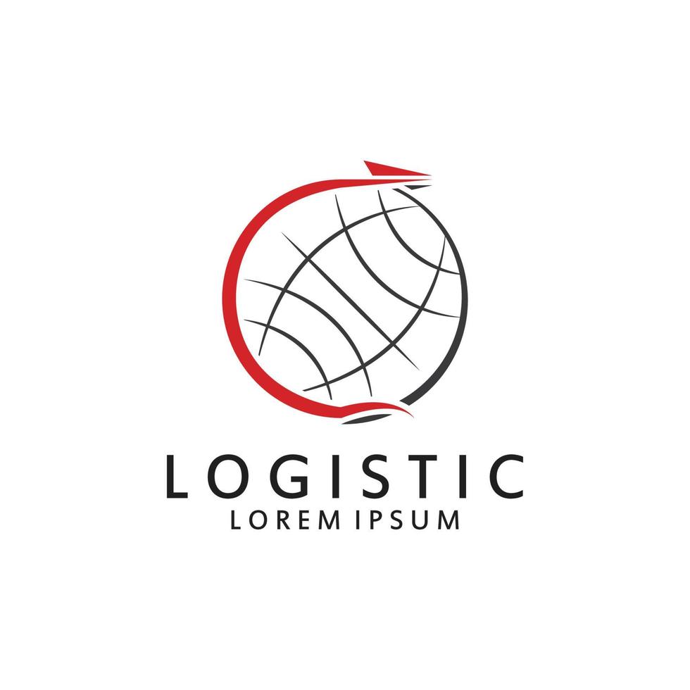 Logistic logo for Business and Company. Vector template design for delivery service.