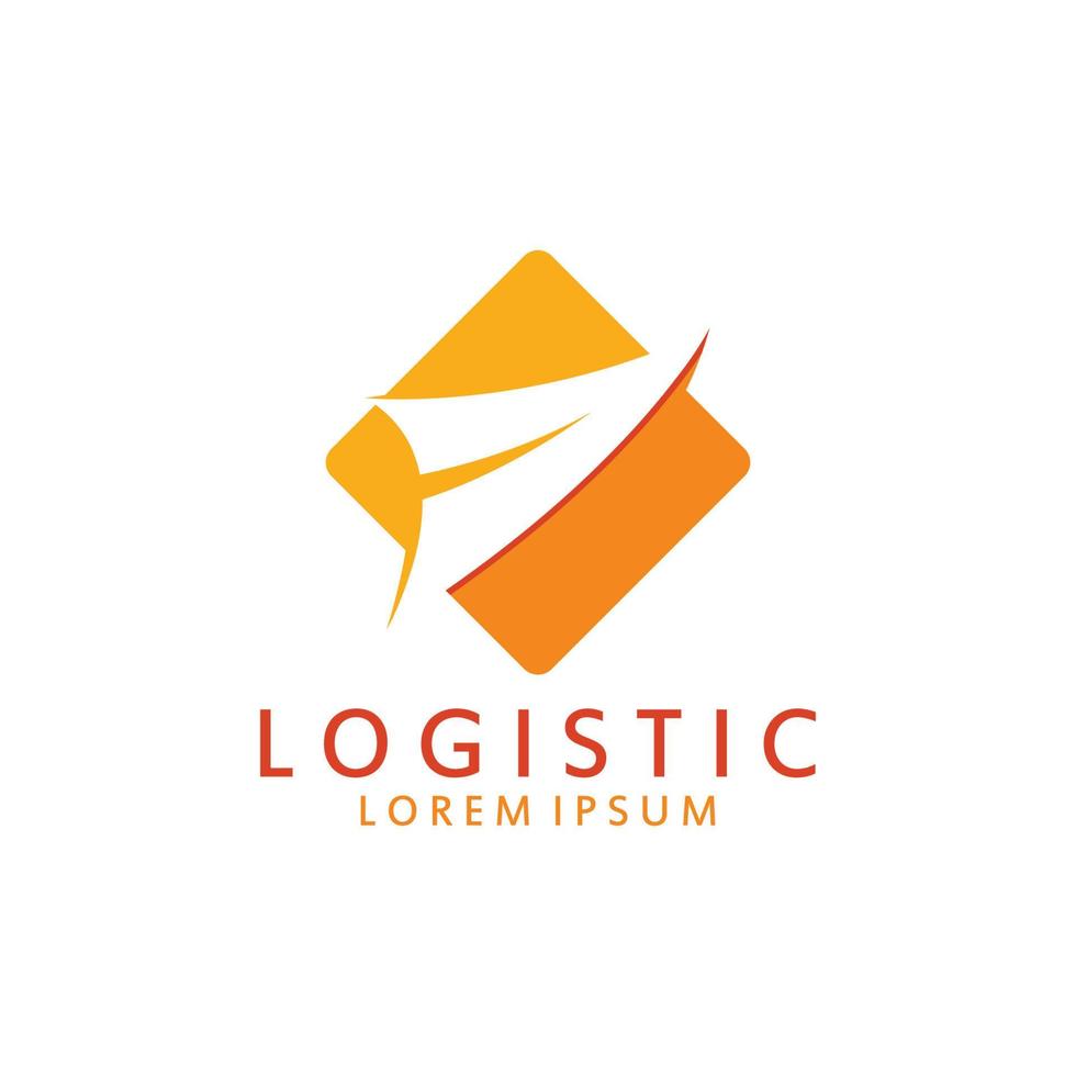 logístico logo para negocio y compañía. vector modelo diseño para entrega servicio.