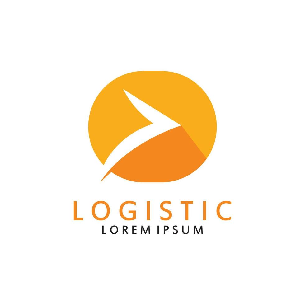 logístico logo para negocio y compañía. vector modelo diseño para entrega servicio.