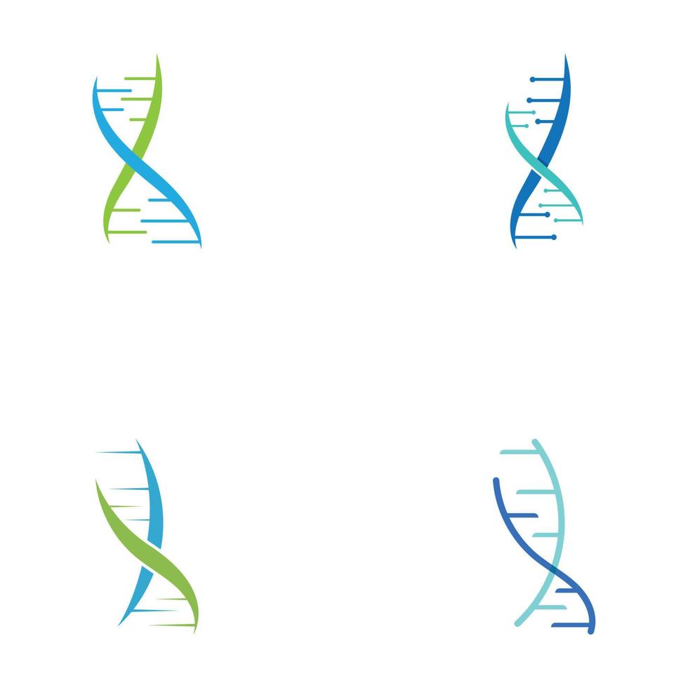 humano adn elemento logo vector