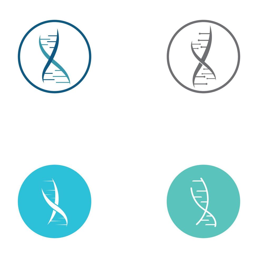 humano adn elemento logo vector