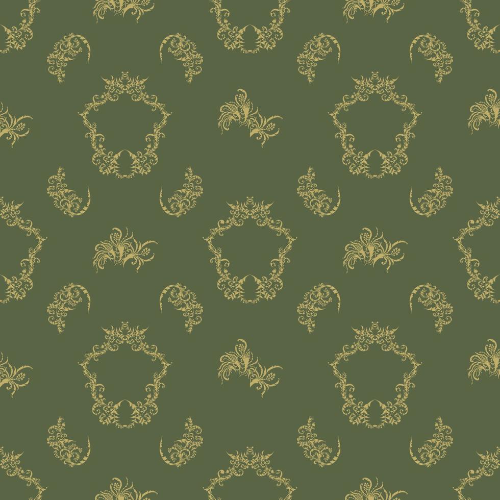 gráfico modelo para tela, fondo de pantalla, embalaje, florido damasco flor ornamento. vector