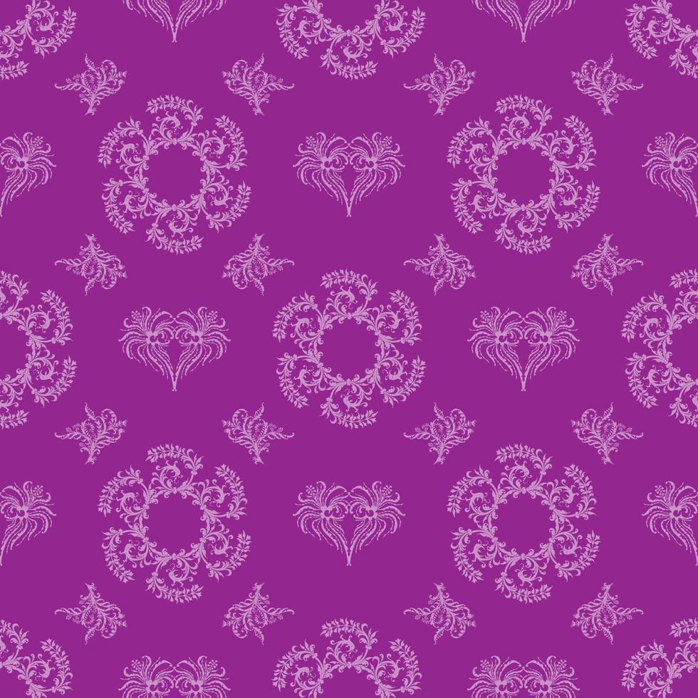 Damask seamless pattern for design, vector Illustration.