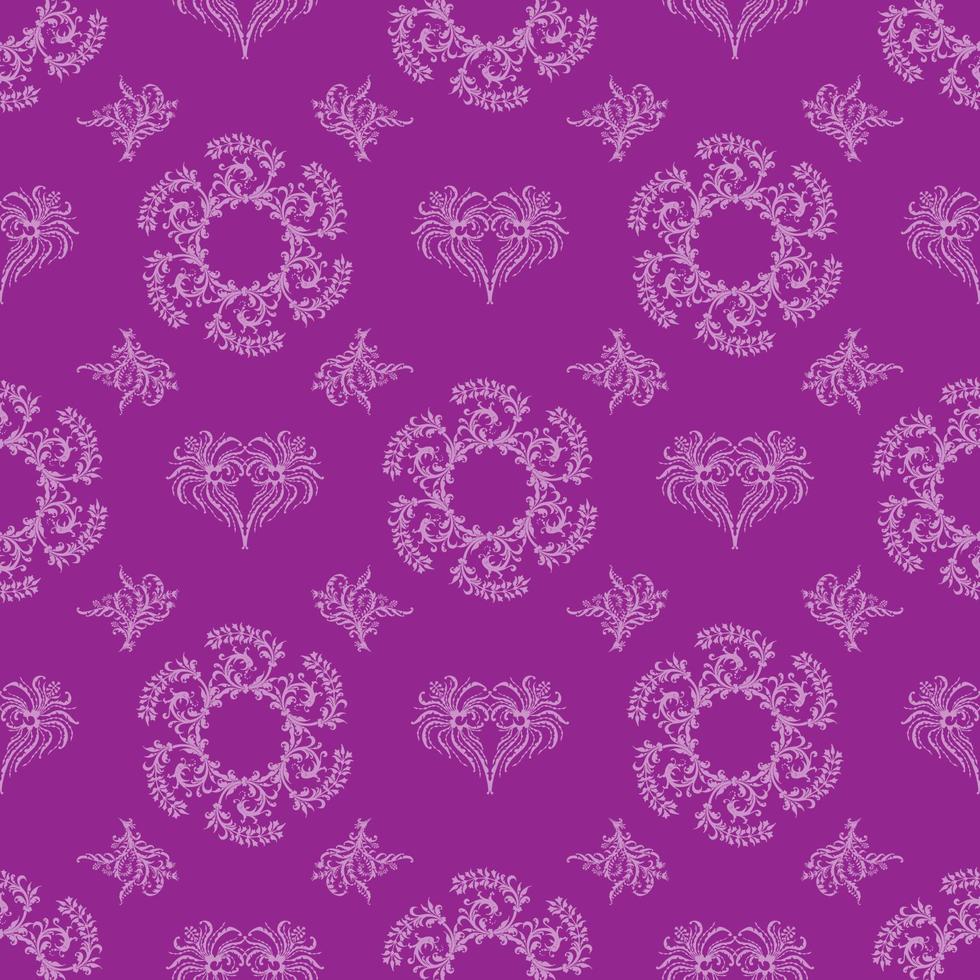 Damask seamless pattern for design, vector Illustration.