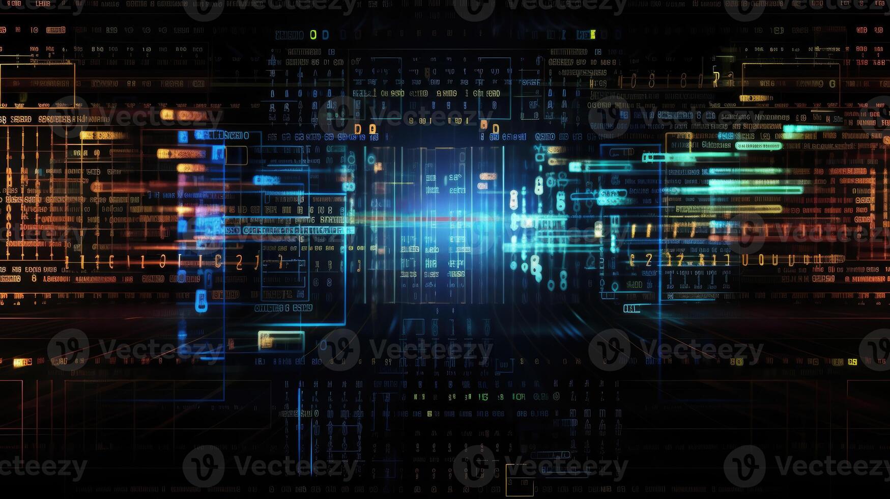 programación código resumen tecnología antecedentes de software desarrollador y computadora guion. generativo ai. foto