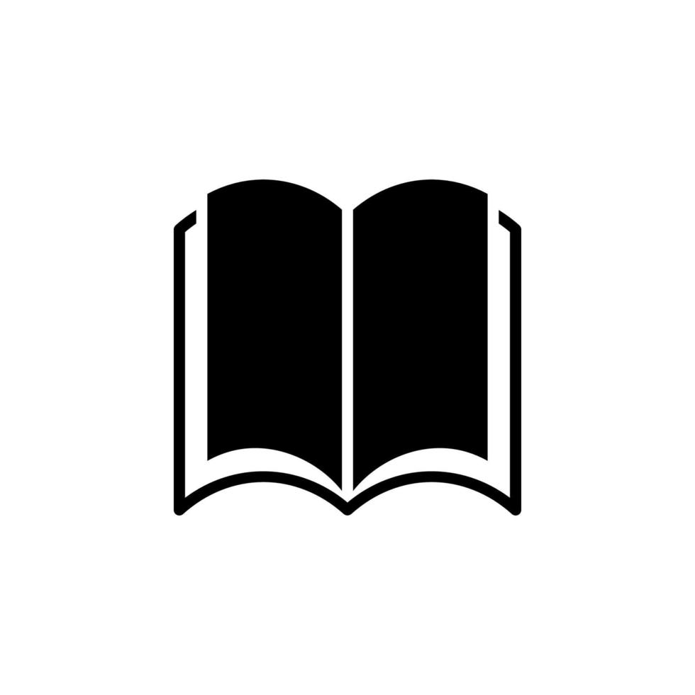 icon book library audiobook open vector education online sign