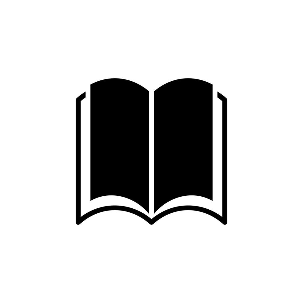 icon book library audiobook open vector education online sign