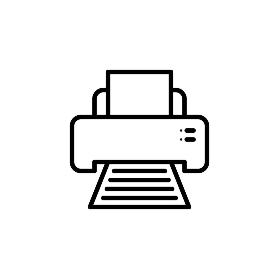 Printer Icon for print out symbol vector