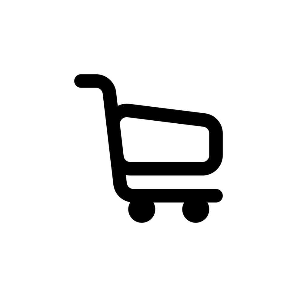 cart icon. retail symbol. wagon vector