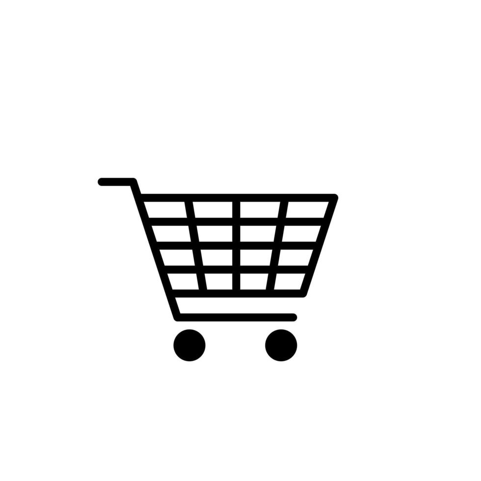 cart icon. retail symbol. wagon vector