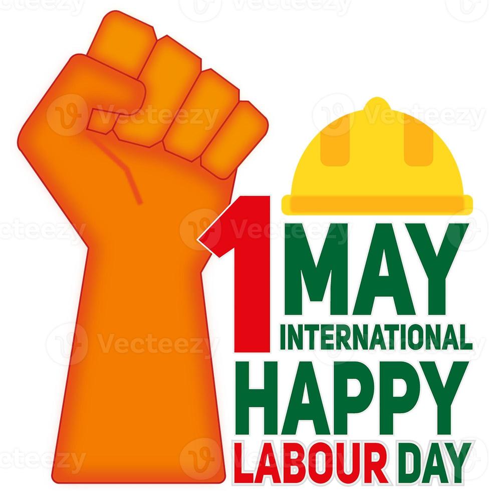 Happy Labor Day. 1st May International labour day Poster or Banner. photo