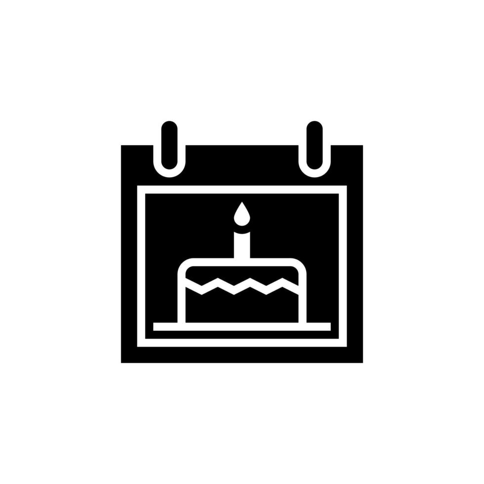 date of birth icon vector