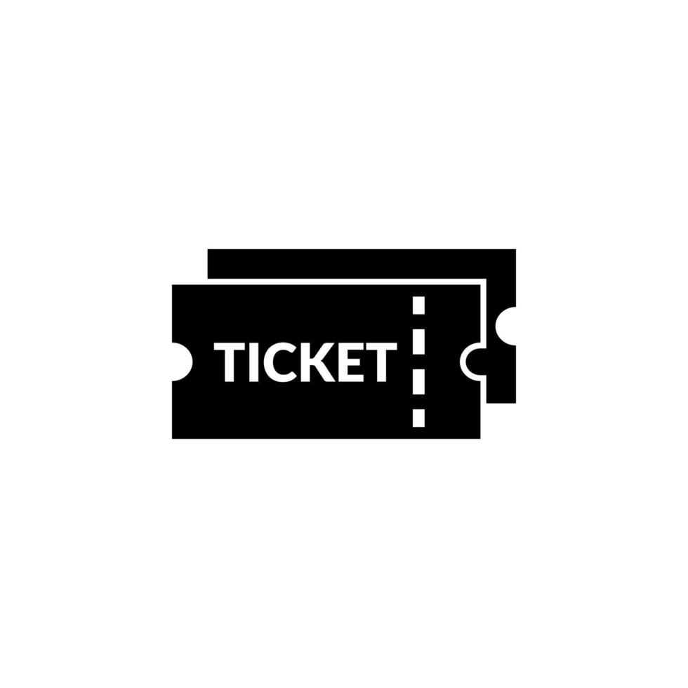 ticket icon vector